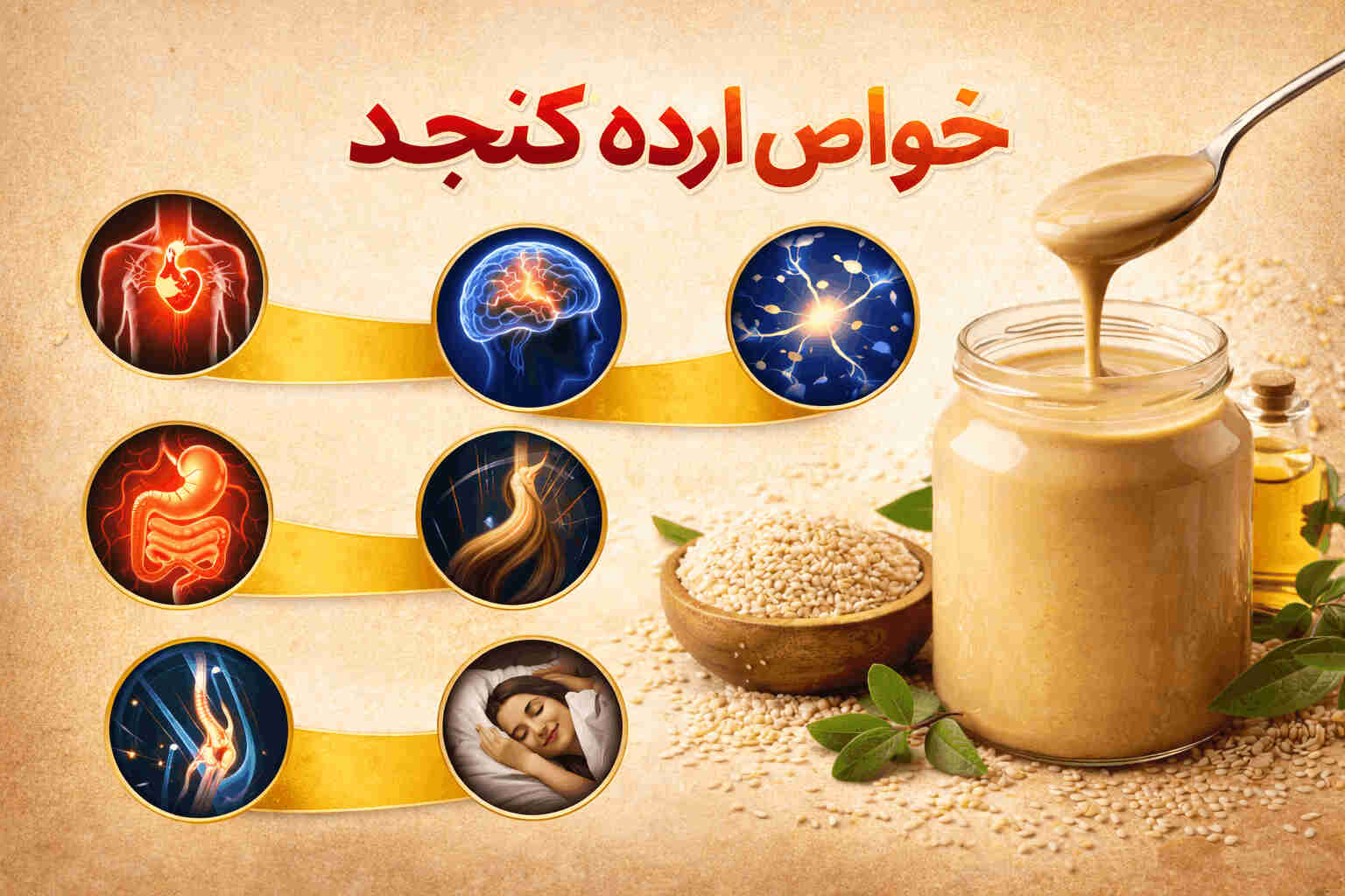 مقاله آموزشی خواص ارده کنجد