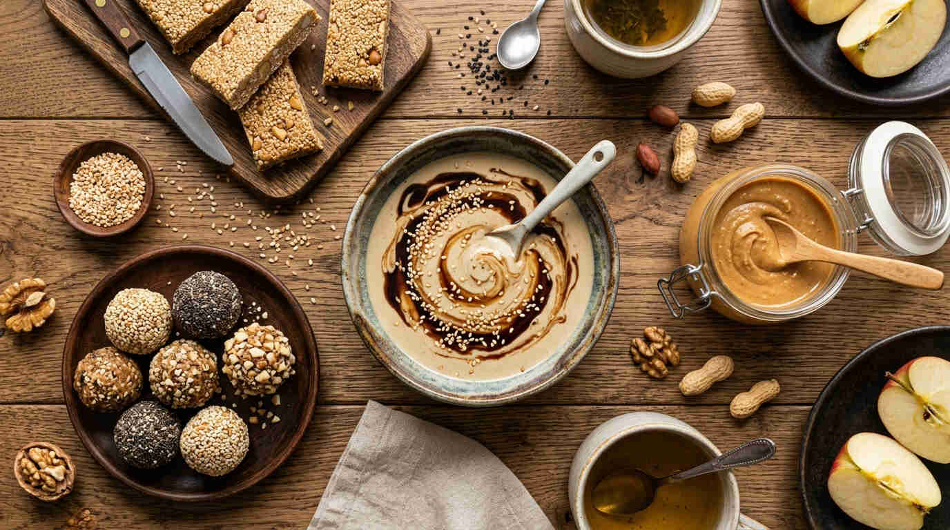 وعده پروتئینی با کنجد بیسفود